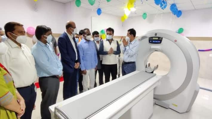 Toyota kirloskar motor Donate CT scaner to Ramanagar covid 19 hospital ckm Toyota kirloskar motor Donate CT scaner to Ramanagar covid 19 hospital ckm