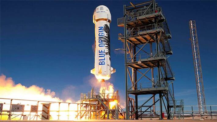 Jeff Bezos Blue Origin New Shepard safely lands ksp Jeff Bezos Blue Origin New Shepard safely lands ksp