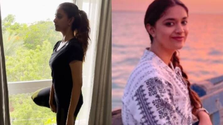 keerthi suresh yoga video goes viral in internet keerthi suresh yoga video goes viral in internet