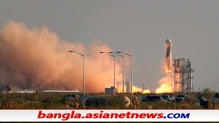 Jeff Bezos flies to edge of space on blue origine's rocket and touch down in Texas after 11 minutes ALB Jeff Bezos flies to edge of space on blue origine's rocket and touch down in Texas after 11 minutes ALB