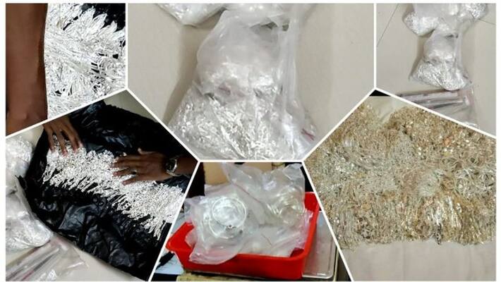 unauthorized silver ornaments seized at perinthalmanna unauthorized silver ornaments seized at perinthalmanna