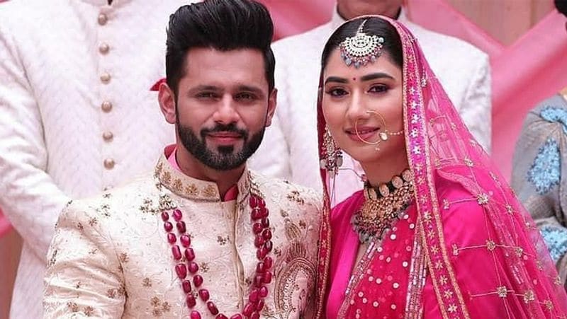 Mrs Rahul Vaidya aka Disha Parmar gets trolled for wearing bikini on Maldives beach