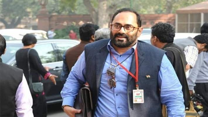 IT Minister Rajeev Chandrasekhar tweets on pegasus espionage case, said- Pegasus hoax is a bogus dva IT Minister Rajeev Chandrasekhar tweets on pegasus espionage case, said- Pegasus hoax is a bogus dva
