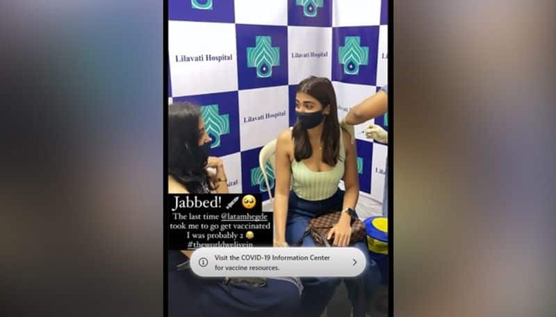 Pooja Hegde gets jabbed, shares update on Instagram; check picture-SYT
