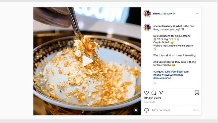 Dubai worlds expensive ice cream edible gold gcw Dubai worlds expensive ice cream edible gold gcw