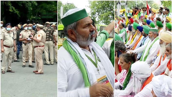 farmers protest against modi government start at janthar mandhir farmers protest against modi government start at janthar mandhir