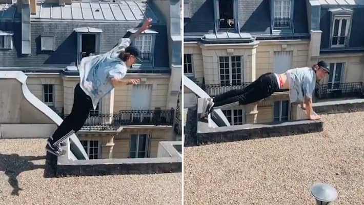 French artist Ben Cante terrifies the internet with his dangerous rooftop stunts; watch the video-tgy French artist Ben Cante terrifies the internet with his dangerous rooftop stunts; watch the video-tgy