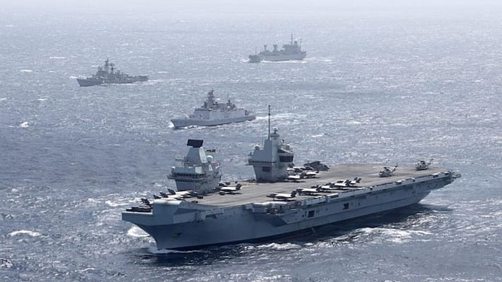 Indian Navy engages with HMS Queen Elizabeth off Bay in Bengal-VPN Indian Navy engages with HMS Queen Elizabeth off Bay in Bengal-VPN