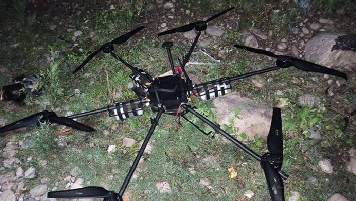IED laden Pakistani drone shot down in Jammu and Kashmir's Akhnoor bpsb IED laden Pakistani drone shot down in Jammu and Kashmir's Akhnoor bpsb