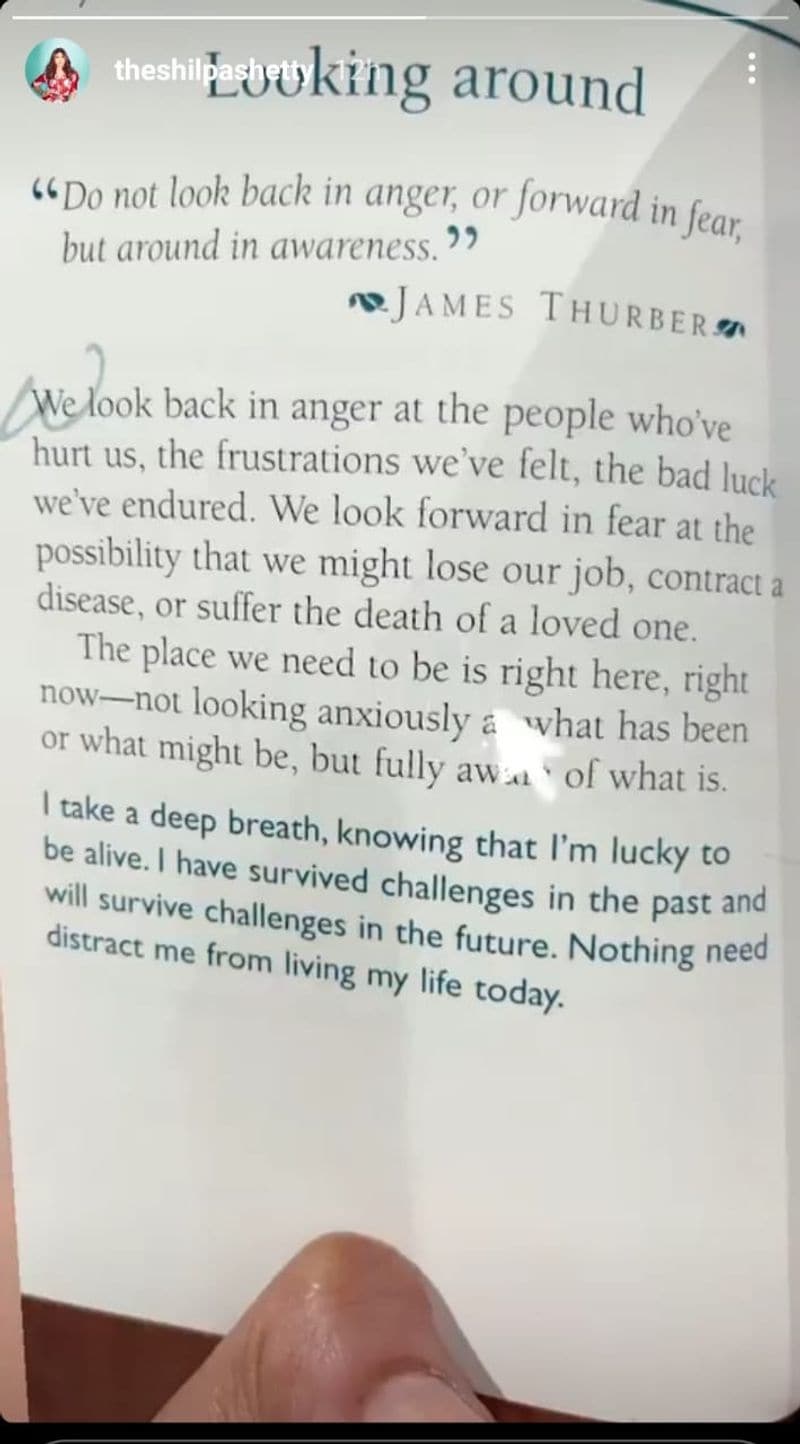 Shilpa Shetty shares first post after husband Raj Kundra's arrest: 'I am lucky to be alive'-SYT