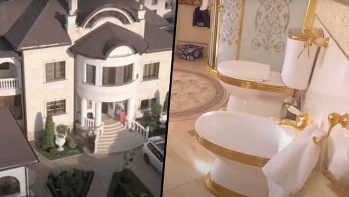 Golden toilet spotted in traffic cop's expensive mansion during bribery probe; watch video - gps Golden toilet spotted in traffic cop's expensive mansion during bribery probe; watch video - gps