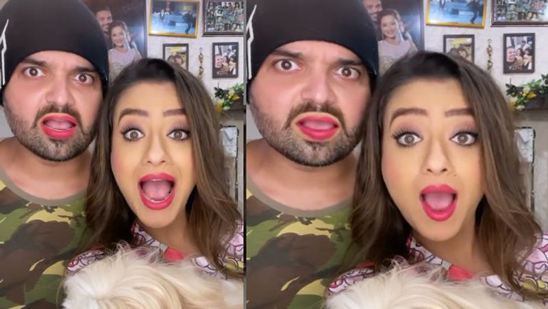 mithun chakraborty daughter in law madalsa sharma and husband mahaakshay chakraborty funny video KPJ