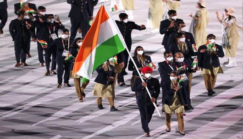 tokyo olympic opening ceremony 19 indian atheletes participate in parade