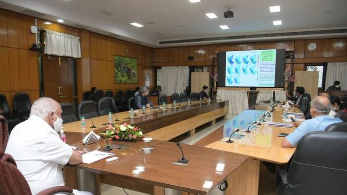 Rain batters several parts of Karnataka CM BS Yediyurappa DCs meeting mah Rain batters several parts of Karnataka CM BS Yediyurappa DCs meeting mah