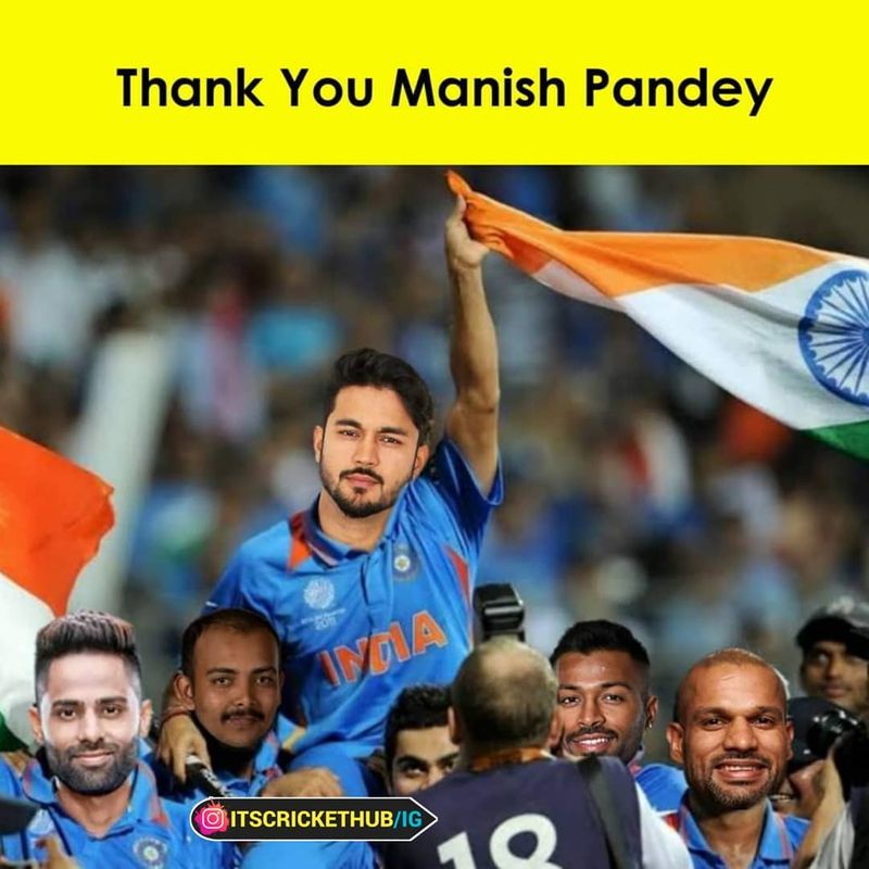 manish pandey failed to impress in Sri lanka series, memes on social media CRA
