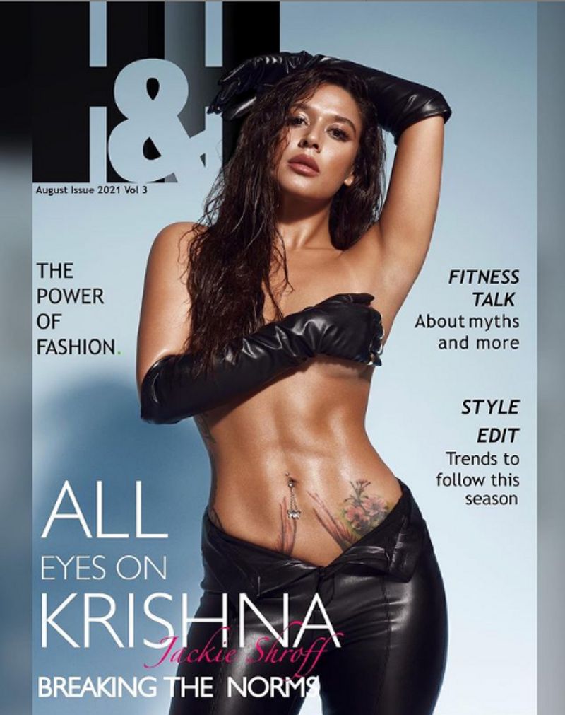 Tiger Shroff sister Krishna Shroff goes topless take a look