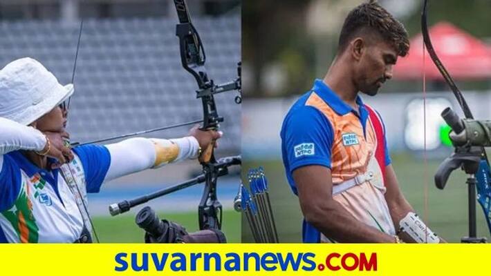 Deepika Kumari Pravin Jadhav Mixed Indian Archery Team beats Chinese Taipei enters quarterfinals kvn Deepika Kumari Pravin Jadhav Mixed Indian Archery Team beats Chinese Taipei enters quarterfinals kvn