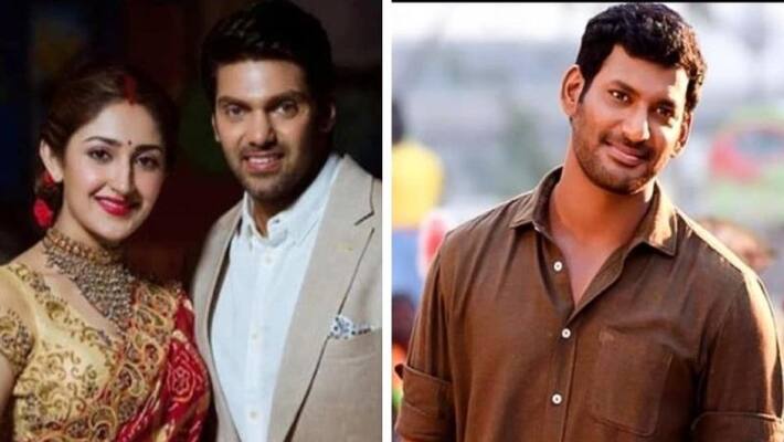 hero arya heroine sayesha blessed with baby girl vishal emotional arj hero arya heroine sayesha blessed with baby girl vishal emotional arj