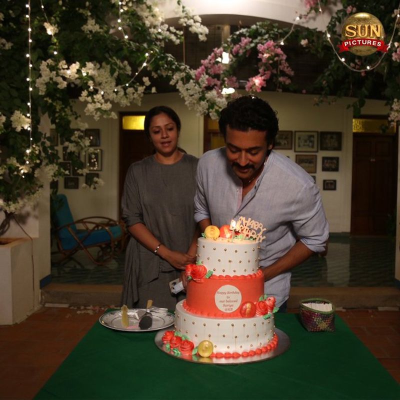 jyothika give the surprise for suriya birthday