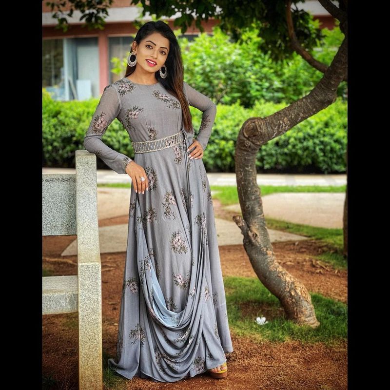 navya swamy hot poses viral anchors and star heroines jealous her hotness arj