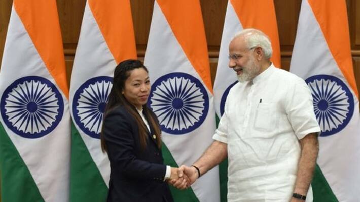 Tokyo olympics sliver medalist Saikhom Mirabai Chanu thank PM Modi for support and encouragement ckm Tokyo olympics sliver medalist Saikhom Mirabai Chanu thank PM Modi for support and encouragement ckm