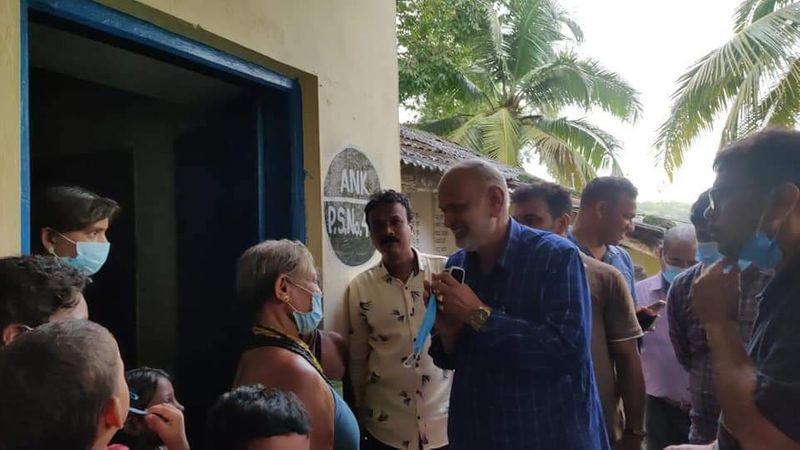 Minister Shivaram Hebbar Visits Flood Affected Area at Yellapur in Uttara Kannada grg