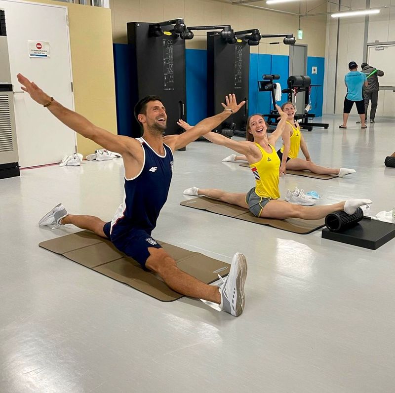 Tokyo Olympics: Is Novak Djokovic looking to compete in gymnastics? His latest pictures prove so-ayh