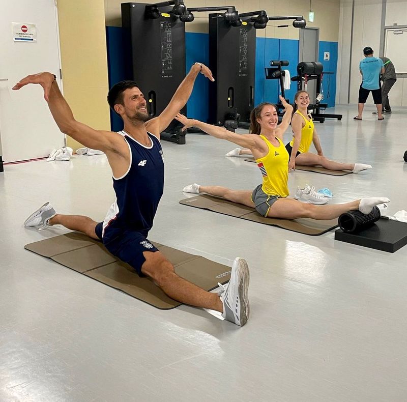 Tokyo Olympics: Is Novak Djokovic looking to compete in gymnastics? His latest pictures prove so-ayh