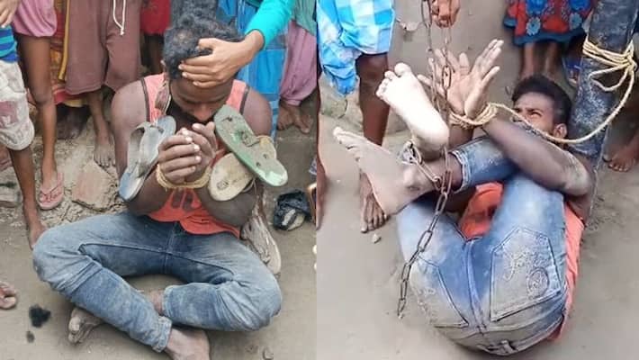 Mass beating of son-in-law for triple talaq wife Uttar Dinajpur bsm Mass beating of son-in-law for triple talaq wife Uttar Dinajpur bsm