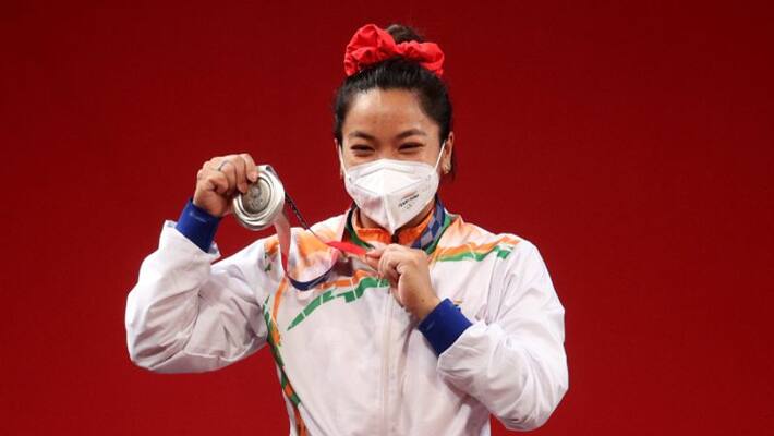 Tokyo 2020 Chanu Saikhom Mirabai ate pizza at Olympic Village Tokyo 2020 Chanu Saikhom Mirabai ate pizza at Olympic Village