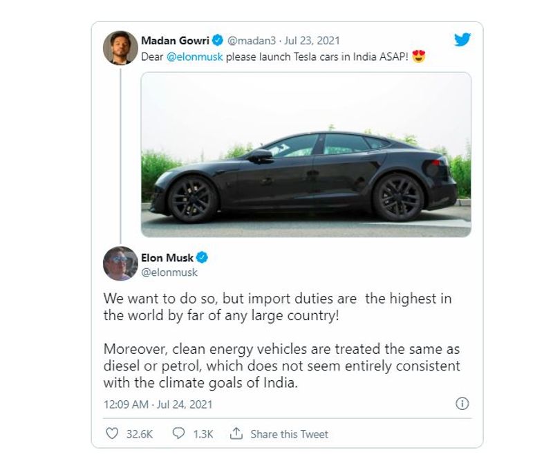 Elon Musk's reply to India's famous YouTuber's tweet, explained why Tesla is delayed in coming to India
