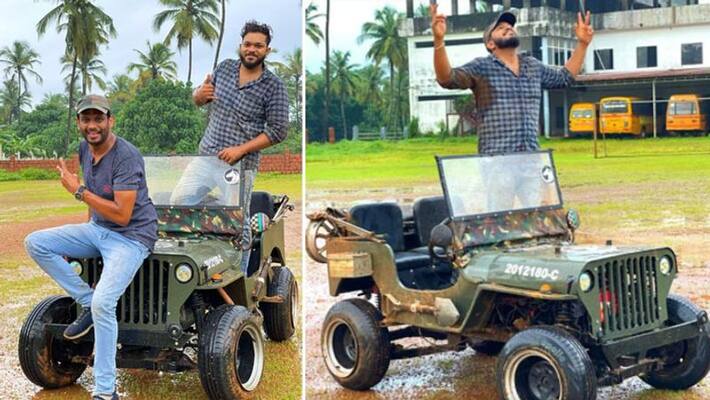 Innovation out of scrap, popular willy jeep made out of bajaj pulsar bike engine kpa Innovation out of scrap, popular willy jeep made out of bajaj pulsar bike engine kpa