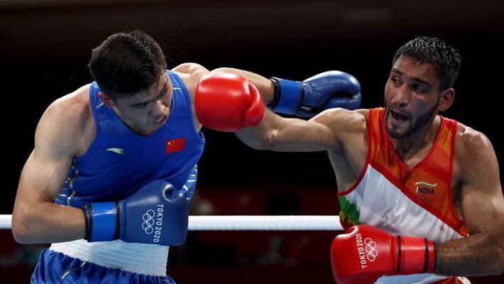 Ashish Kumar crashed out from Boxing preliminary Round Ashish Kumar crashed out from Boxing preliminary Round