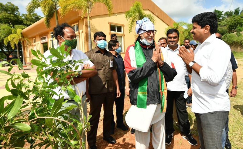 Bollywood Star Amitabh Bachchan Participated in Green India Challenge akp