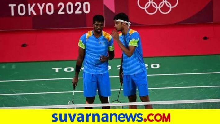 Tokyo Olympics 2020 Heartbreak for Indian Badminton players Chirag Shetty Satwikraj win the last match but Crashes out of QFs kvn Tokyo Olympics 2020 Heartbreak for Indian Badminton players Chirag Shetty Satwikraj win the last match but Crashes out of QFs kvn