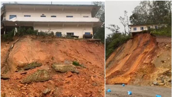 Munnar Govt College buildings demolishing Munnar Govt College buildings demolishing