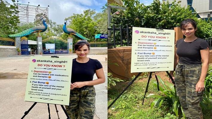 Miss Asia Beauty Winner Akanksha Singh s Mental Health Fist Bump Initiative in City gets good response - bsb Miss Asia Beauty Winner Akanksha Singh s Mental Health Fist Bump Initiative in City gets good response - bsb