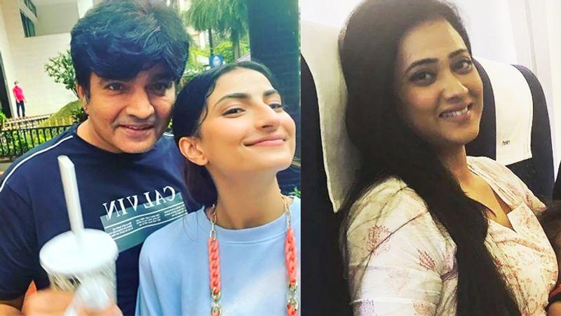 Shweta Tiwari daughter Palak Tiwari meet father Raja Chaudhary, looks happy in his company KPG