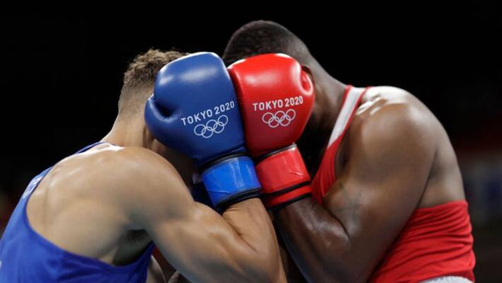 Tokyo 2020 Moroccan boxer Youness Baalla bite opponent David Nyika ear Tokyo 2020 Moroccan boxer Youness Baalla bite opponent David Nyika ear