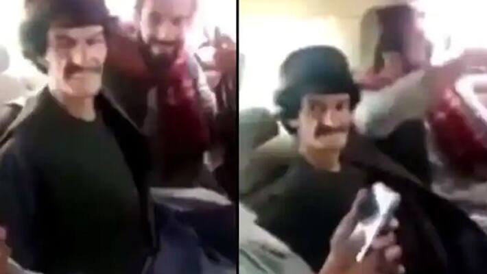 Viral Video of Afghan comedian Nazar Mohammad slitting his throat kpn Viral Video of Afghan comedian Nazar Mohammad slitting his throat kpn