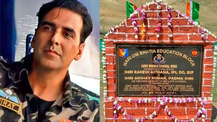 Akshay Kumar donated Rs 1 Crore for a school in Kashmir, BSF praised actor on inauguration of this school kpg Akshay Kumar donated Rs 1 Crore for a school in Kashmir, BSF praised actor on inauguration of this school kpg