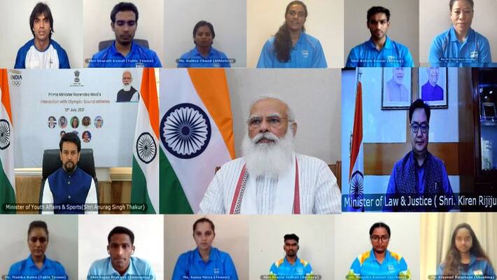 PM Modi to interact with Olympics-bound Indian contingent through Vconsol PM Modi to interact with Olympics-bound Indian contingent through Vconsol