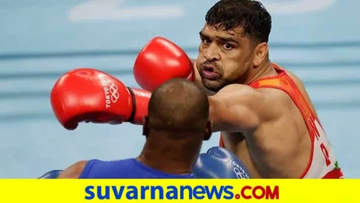 Tokyo Olympics 2020 Satish Kumar becomes third Indian boxer to Qualifies to quarter finals kvn Tokyo Olympics 2020 Satish Kumar becomes third Indian boxer to Qualifies to quarter finals kvn
