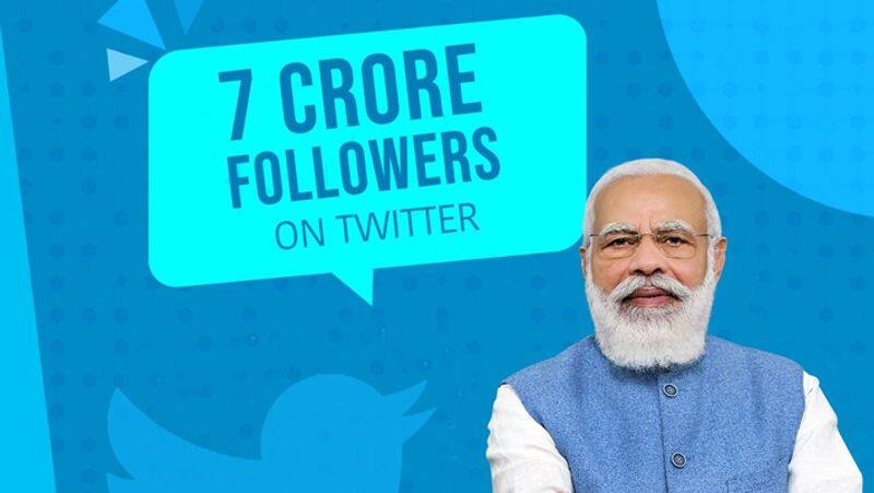 PM Narendra Modi Twitter followers cross 70 million mark becomes most followed active politician pod