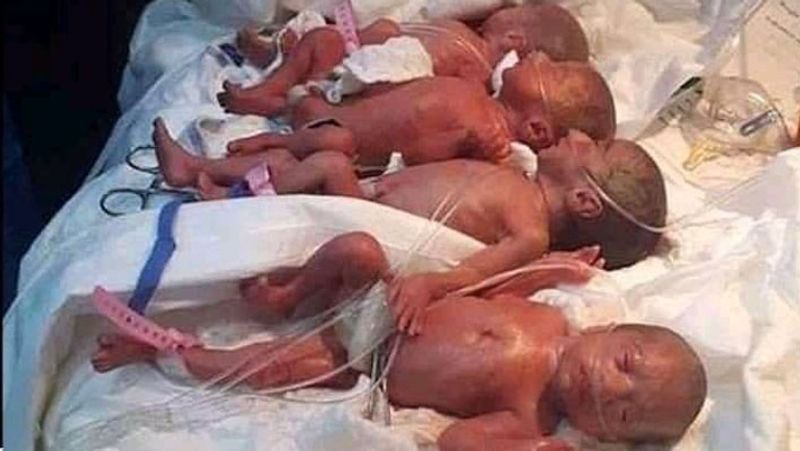 Mali woman set world record by gave birth to 9 babies together