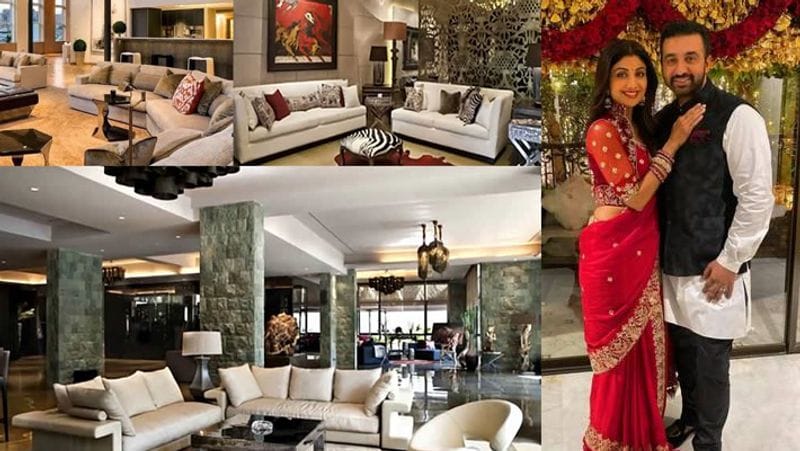 shilpa shetty raj kundra 100 crore seaside luxurious bungalow kinara inside photos KPJ