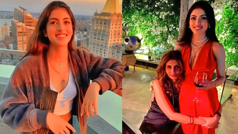 Amitabh Bachchan granddaughter Navya Naveli looked beautiful in open hair and pink dress kpg