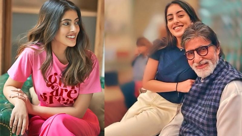 Amitabh Bachchan granddaughter Navya Naveli looked beautiful in open hair and pink dress kpg
