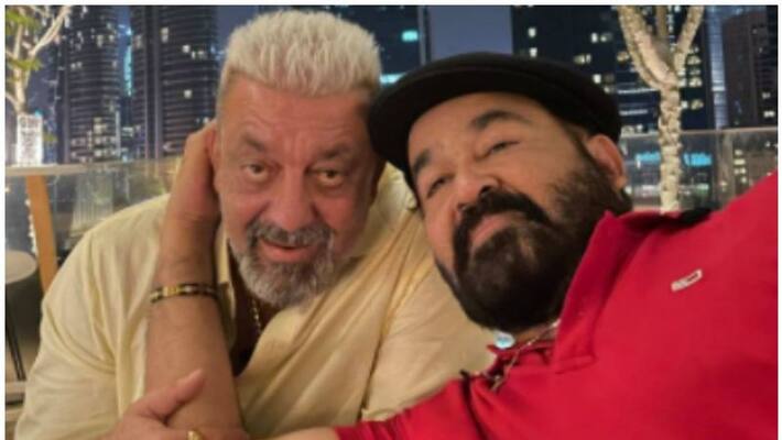 Artist Mohanlal wish Sanjay Dut Artist Mohanlal wish Sanjay Dut