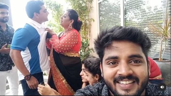 actor karthik prasad shared a video with beena antony actor karthik prasad shared a video with beena antony